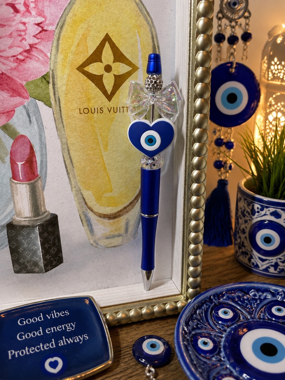 Blue Evil Eye Ballpoint Pen